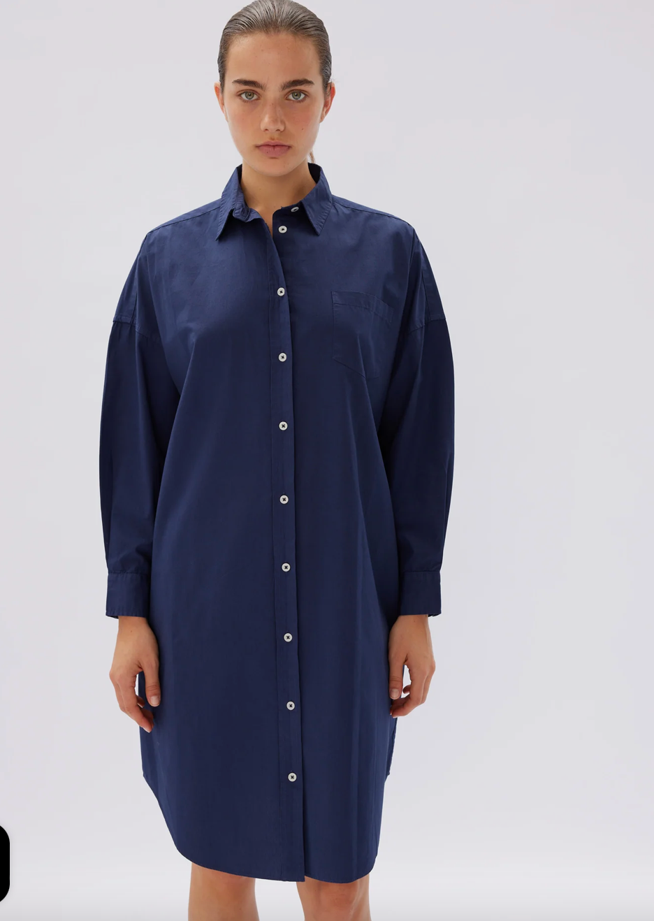 LMND Chiara Mid Length Shirtdress