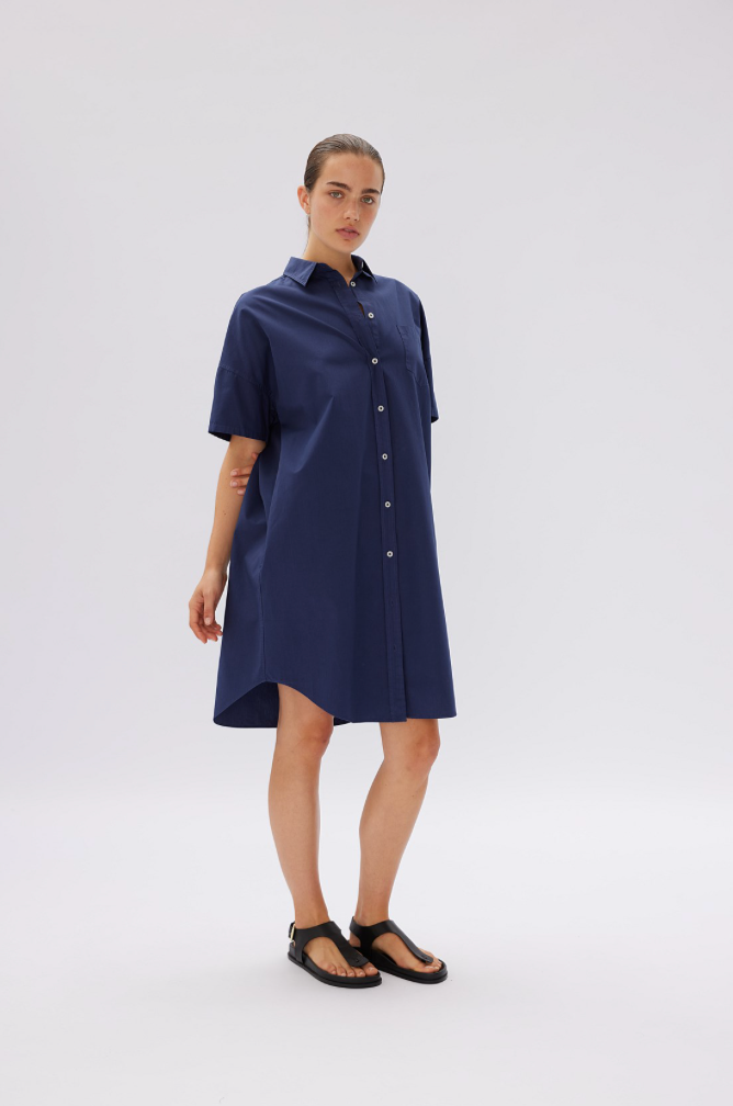 LMND Chiara Short Sleeve Shirtdress