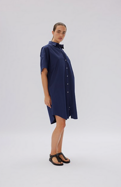 LMND Chiara Short Sleeve Shirtdress