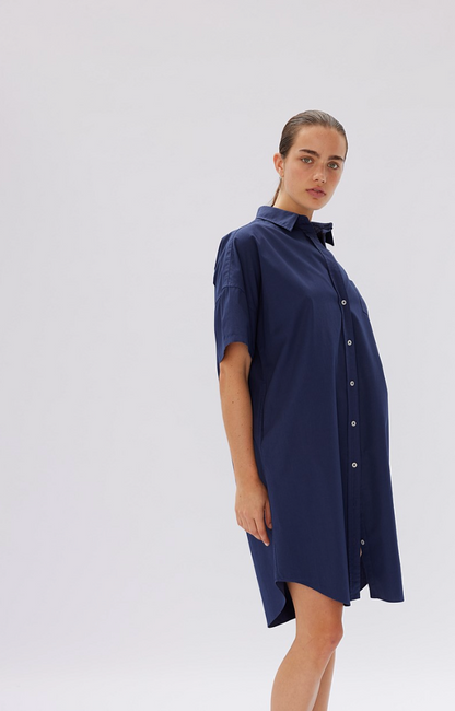 LMND Chiara Short Sleeve Shirtdress