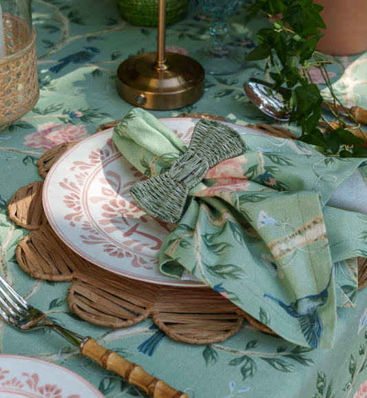 Shirley Chinoiserie Green Table Linen