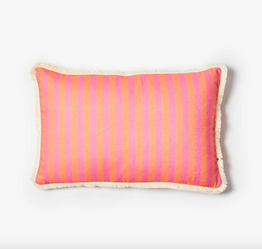 Bonnie & Neil Thin Stripe Pink Cushion