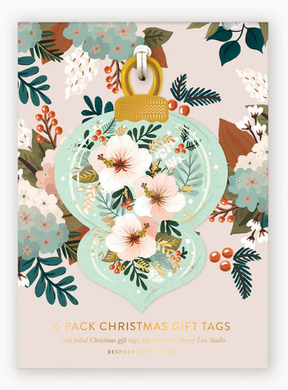 Bespoke Letterpress 6pk Christmas Gift Tags