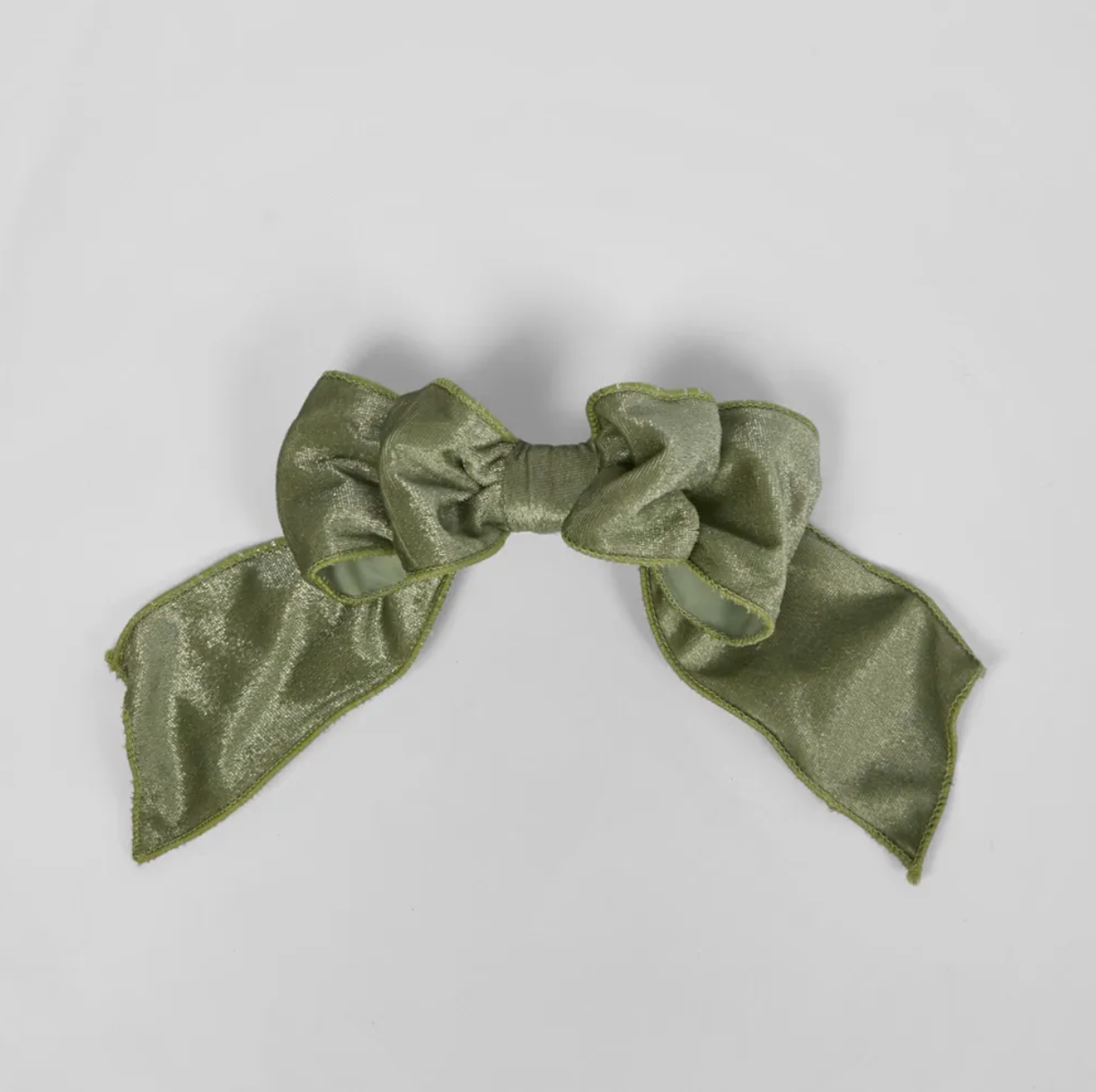 Velvet Clip on Bow