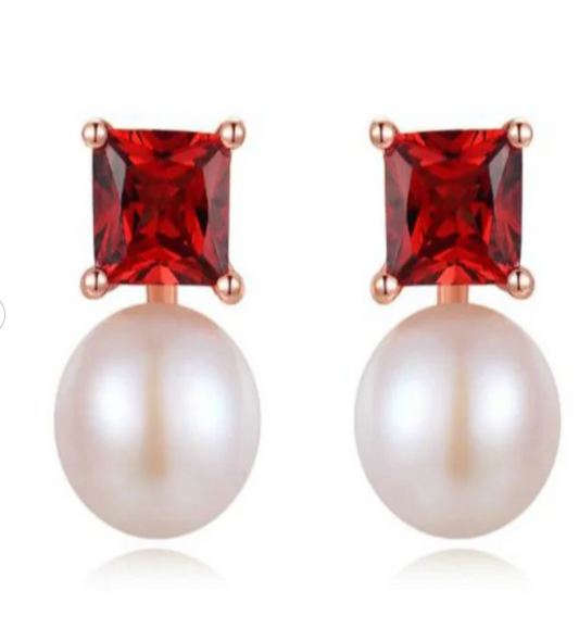 Greenwood Designs Ruby Earrings