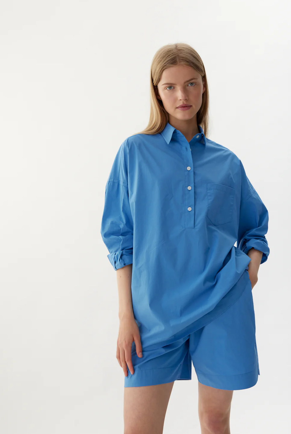 LMND Chiara Half Placket Shirt