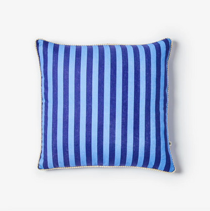 Bonnie & Neil Blue Striped Cushion