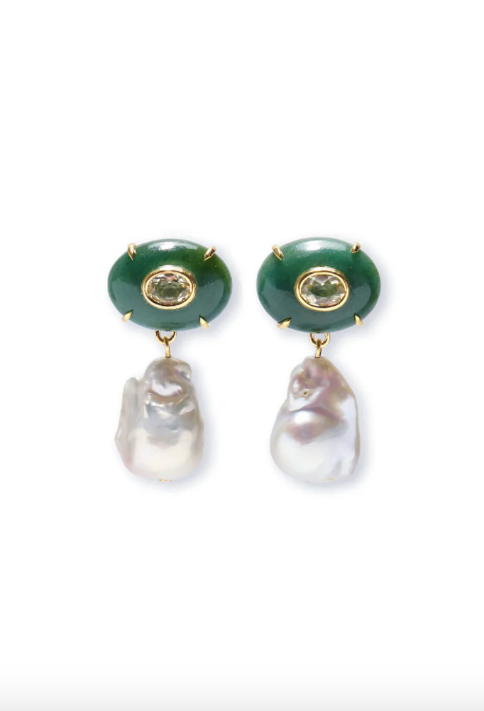 Lizzie Fortunato Pearl Plaza Earrings