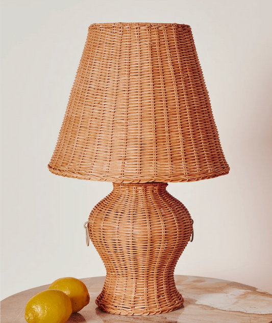 Kip & Co Le Parisian Rattan Lamp