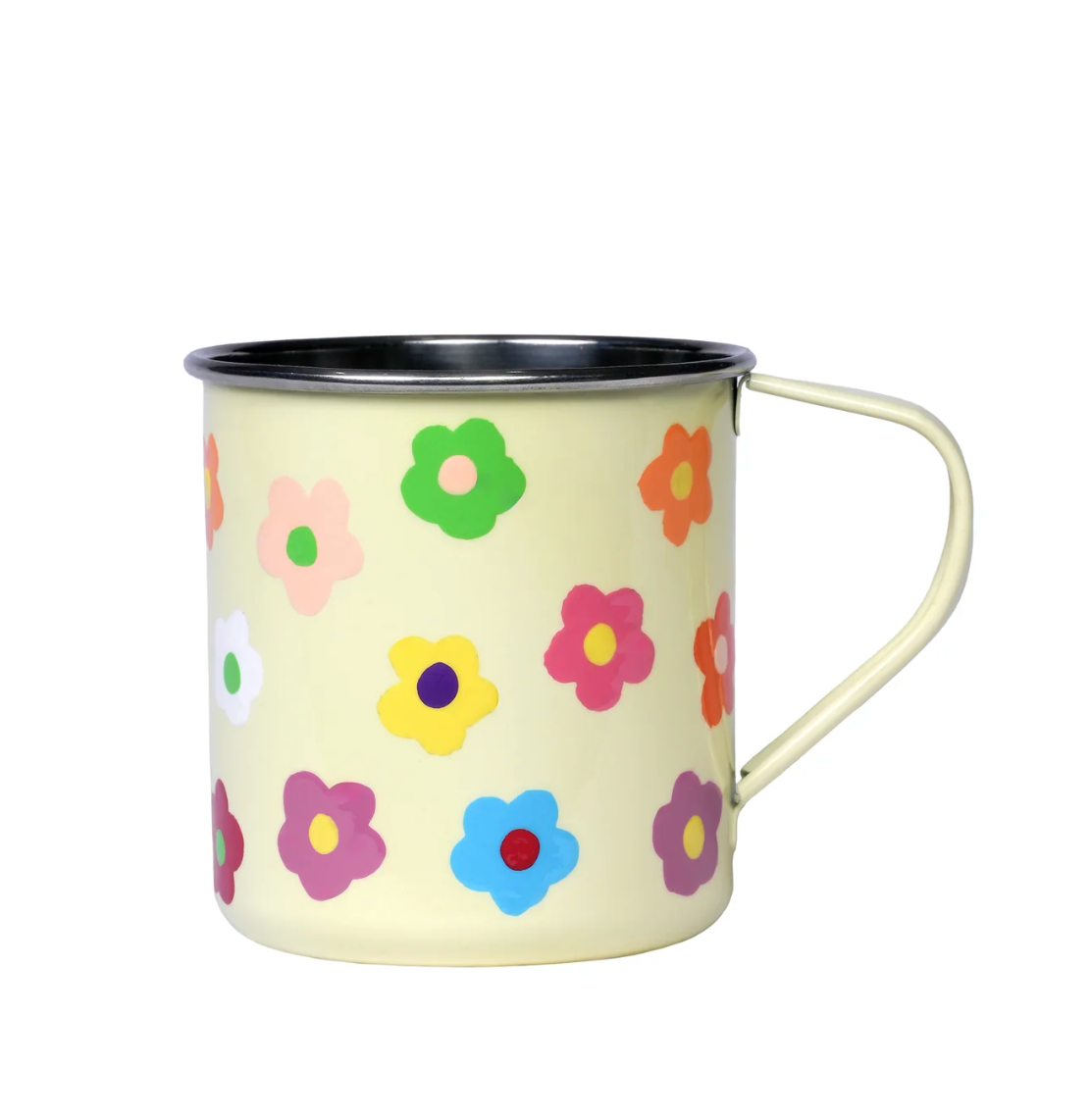 Picnic Folk Camp Mug- Daisies