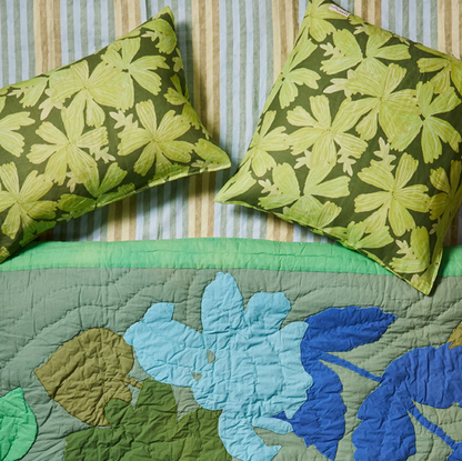 Bonnie & Neil Floral Applique Quilted Bed Spread