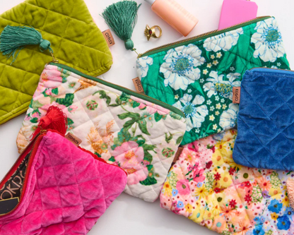Kip & Co Velvet Cosmetics Purse