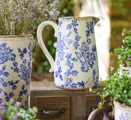 Blue Floral Jug