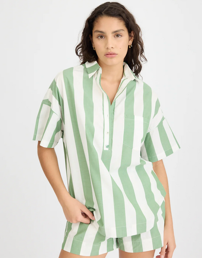 LMND Chiara Half Placket Shirt