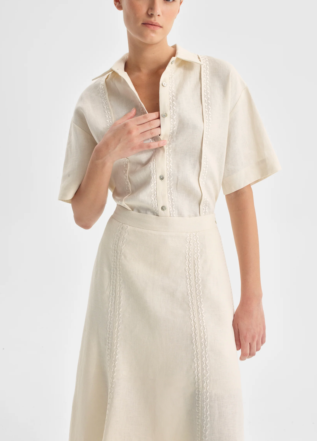 Morrison Maisey Linen Skirt