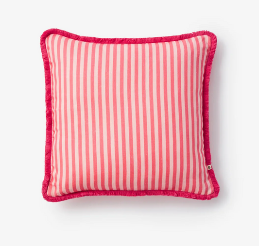 Bonnie & Neil Pinstripe Rose Cushion