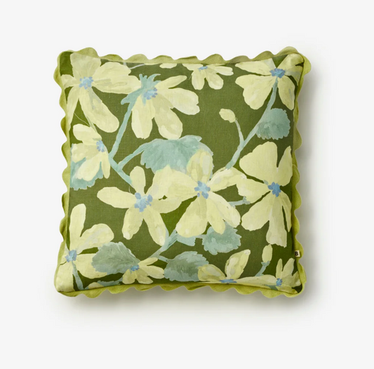 Bonnie & Neil Violet Khaki Cushion