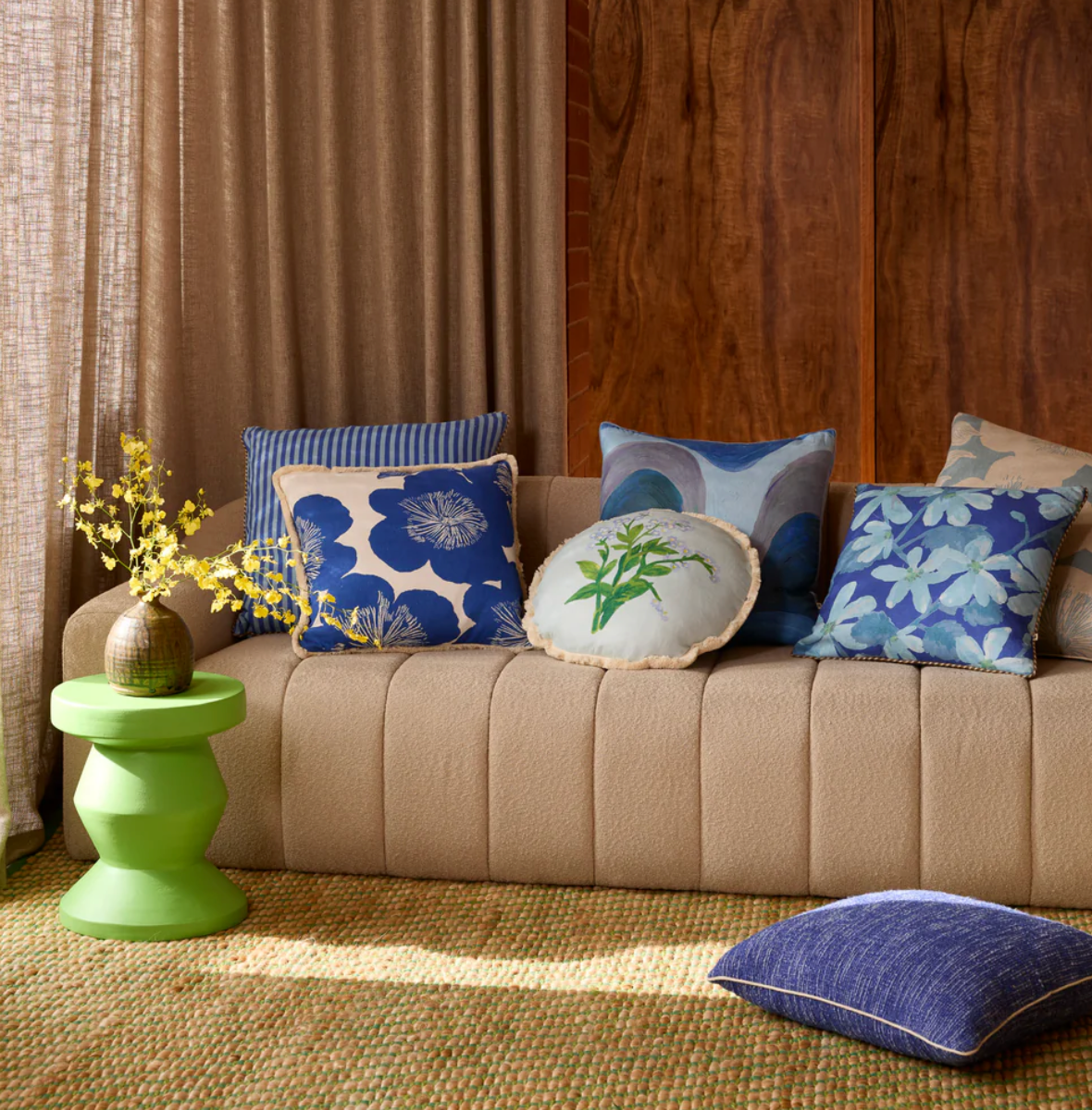 Bonnie & Neil Forget Me Not Cushion