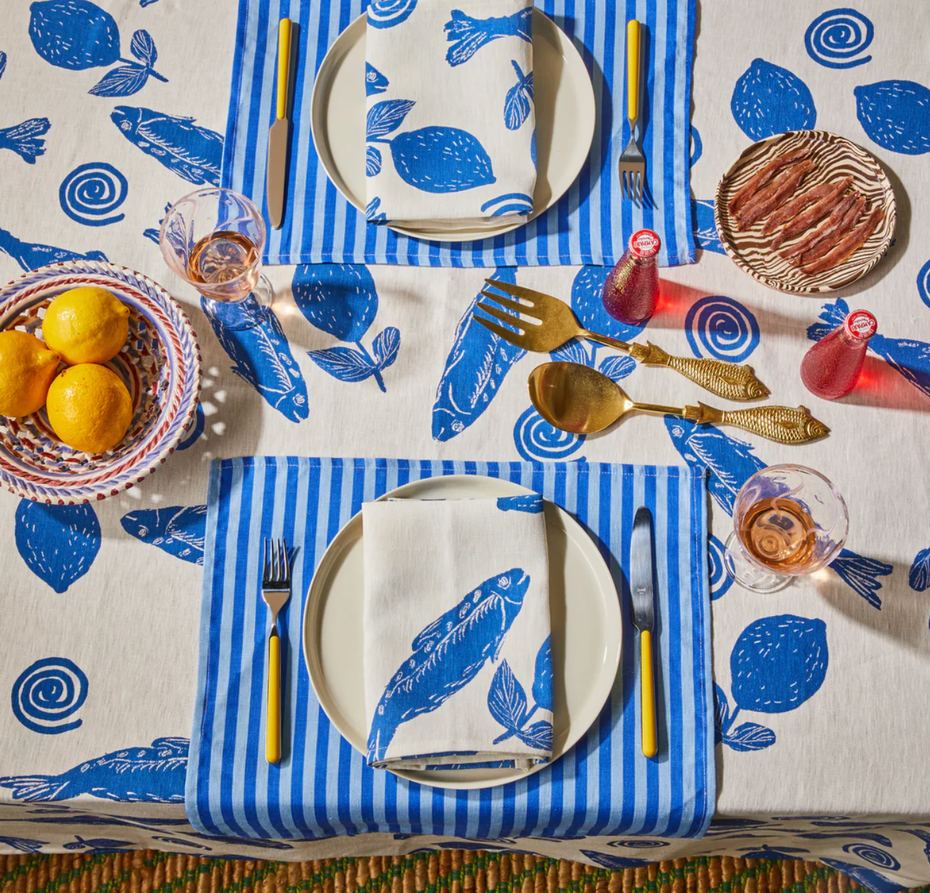 Bonnie & Neil Sardines Table Linen