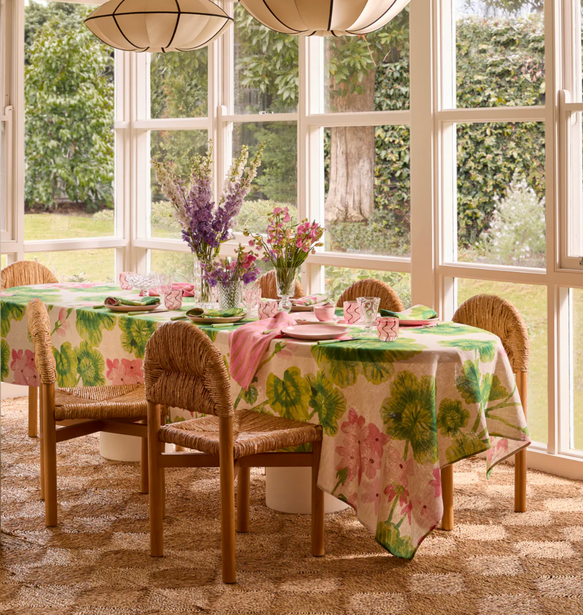 Bonnie & Neil Geranium Table Linen