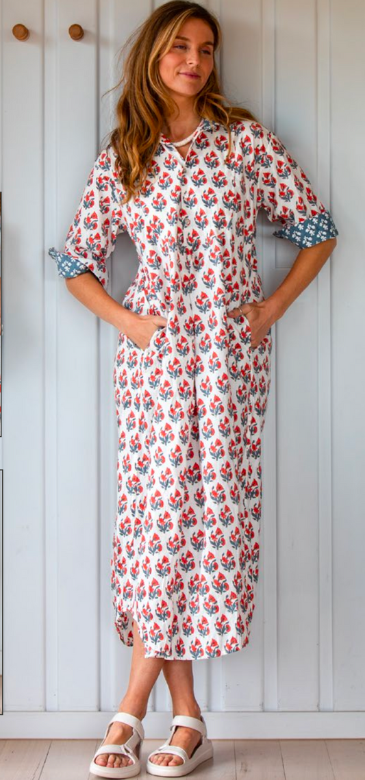 Mandalay Flower Bunch Shirtdress
