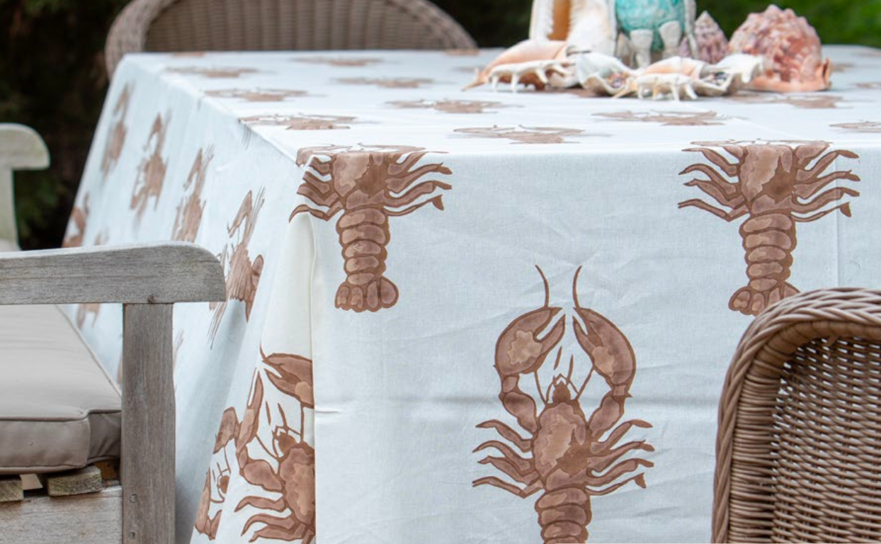 Mandalay Designs Big Lobster Catch Table Linen