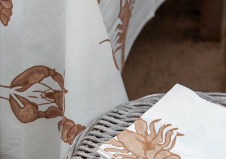 Mandalay Designs Big Lobster Catch Table Linen