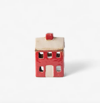 Petite Tea Light Chalet Red