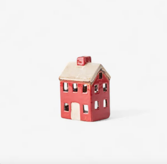 Petite Tea Light Chalet Red