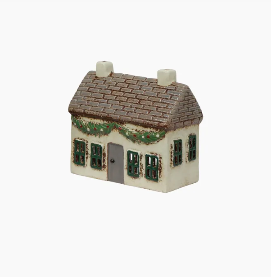Christmas Tea Light Cottage with Swag