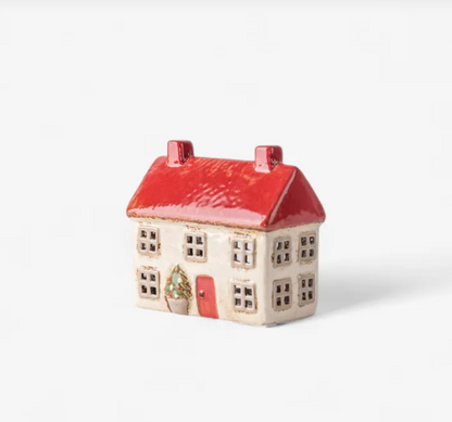 Christmas Tea Light Stone Cottage