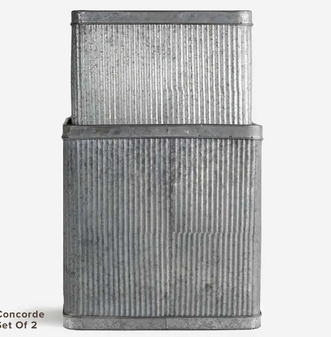 Wicka Concorde Metal Tin Planter