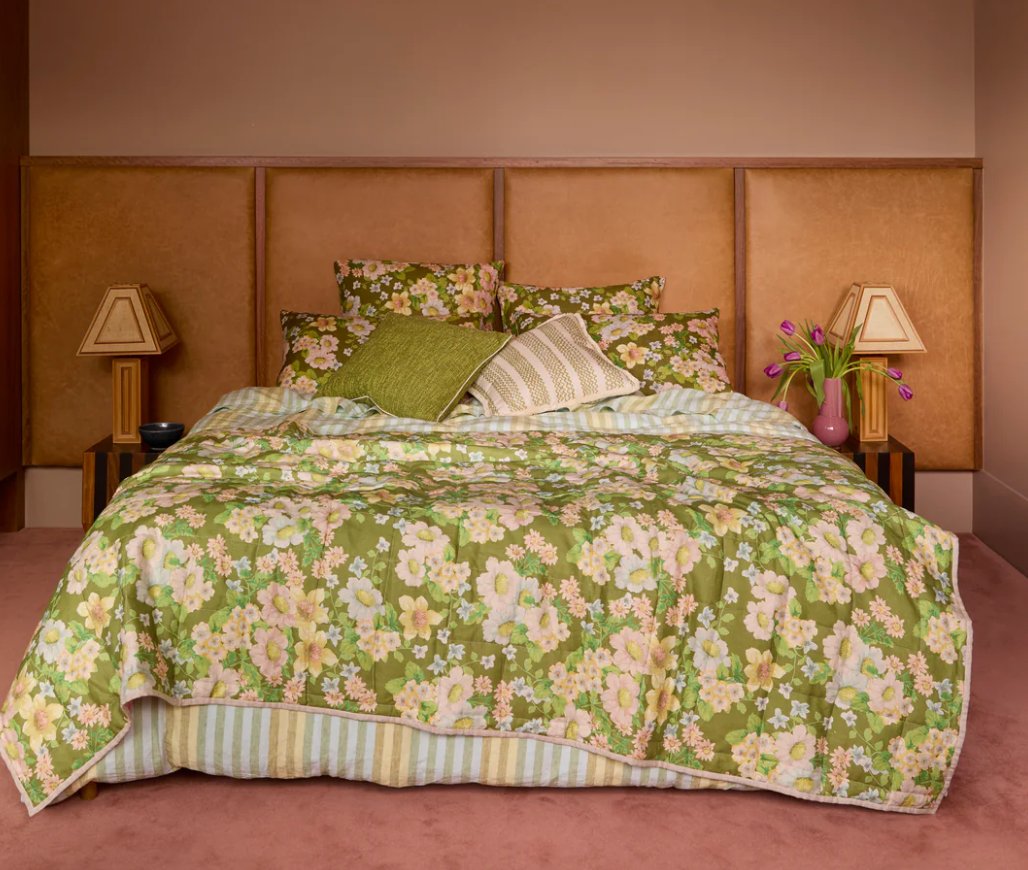 Bonnie & Neil Stripe Blue Green Pillowcase Set