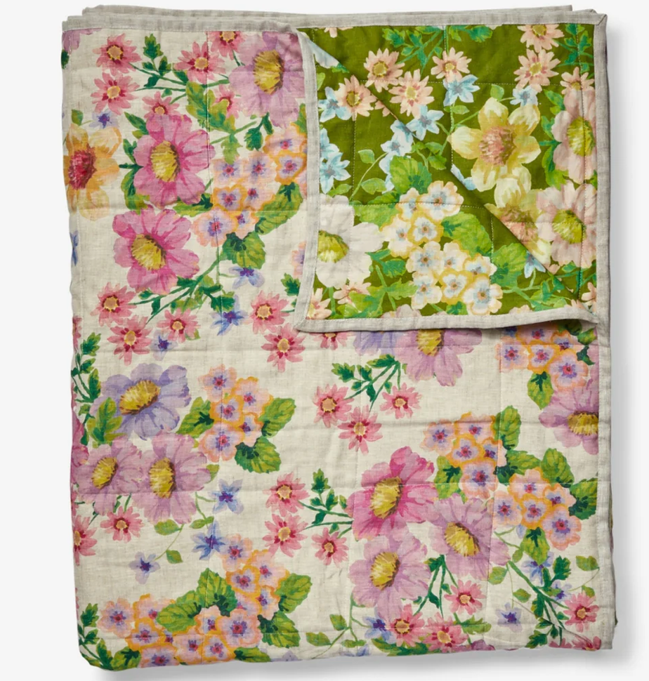Bonnie & Neil Buttercup Quilted Throw