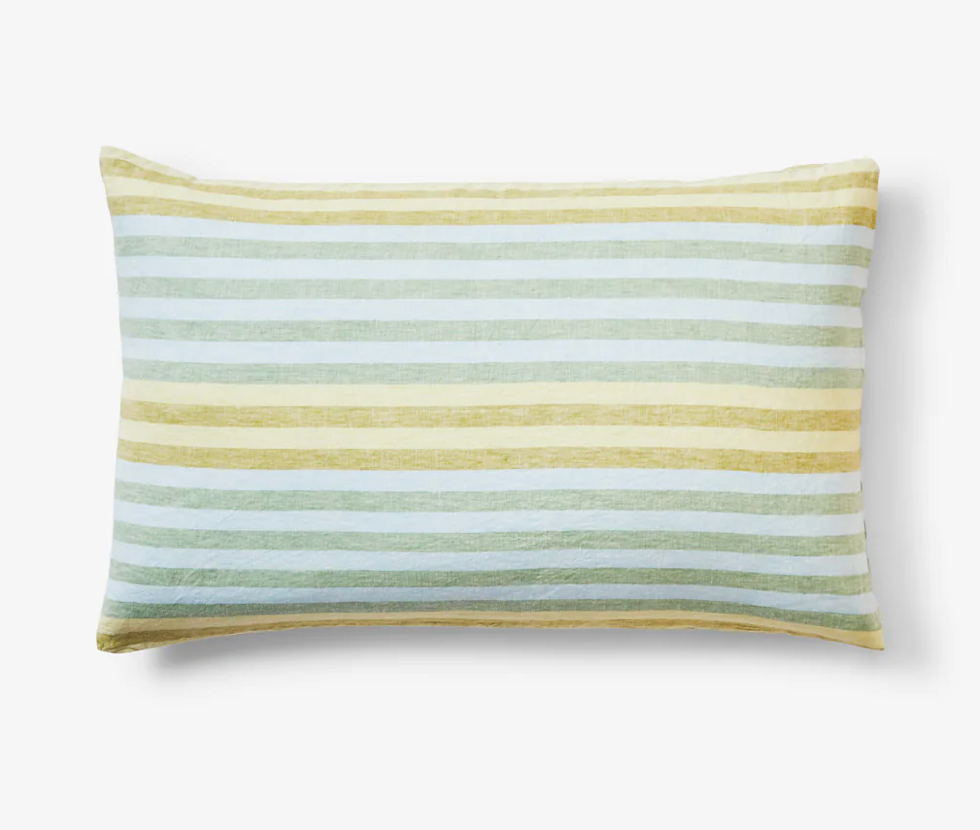 Bonnie & Neil Stripe Blue Green Pillowcase Set