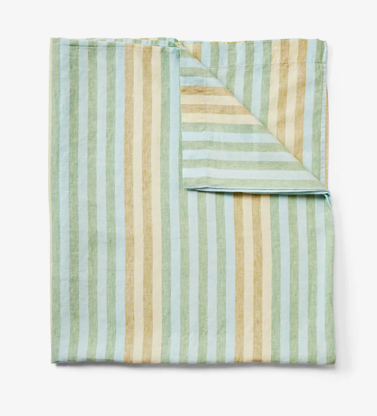 Bonnie & Neil Stripe Blue Green Bed Linen