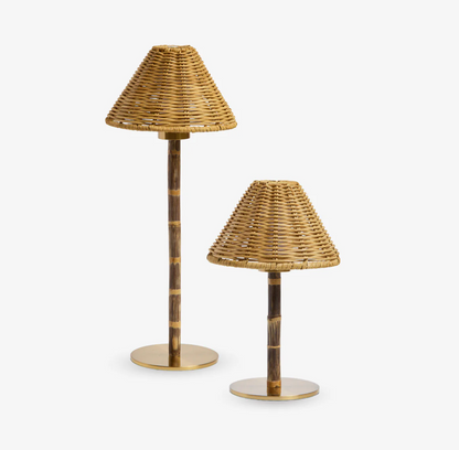 Bamboo + Rattan Table Lamp