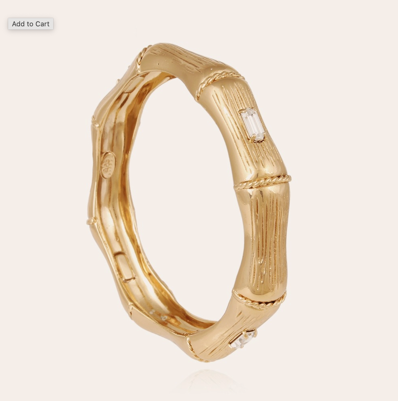 Bambou Strass Bangle