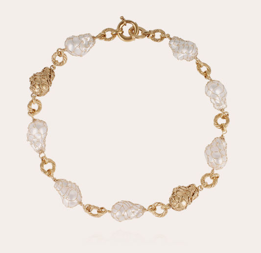 Rainbow Biwa Neckalce