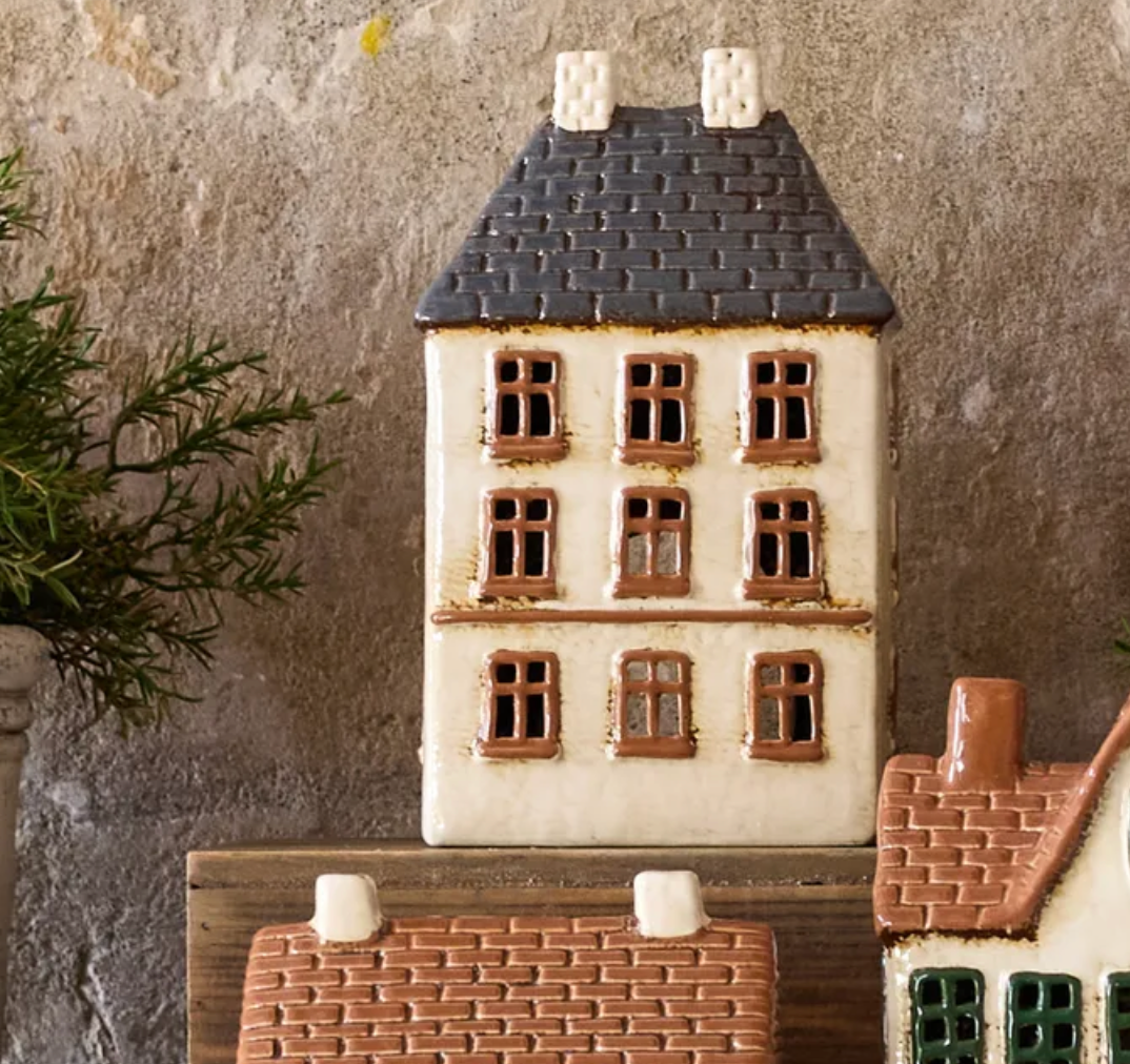 Christmas Tea Light Cotswold Country Estate House