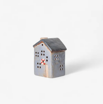 Christmas Tea Light Saint Malo House with Small Buoy