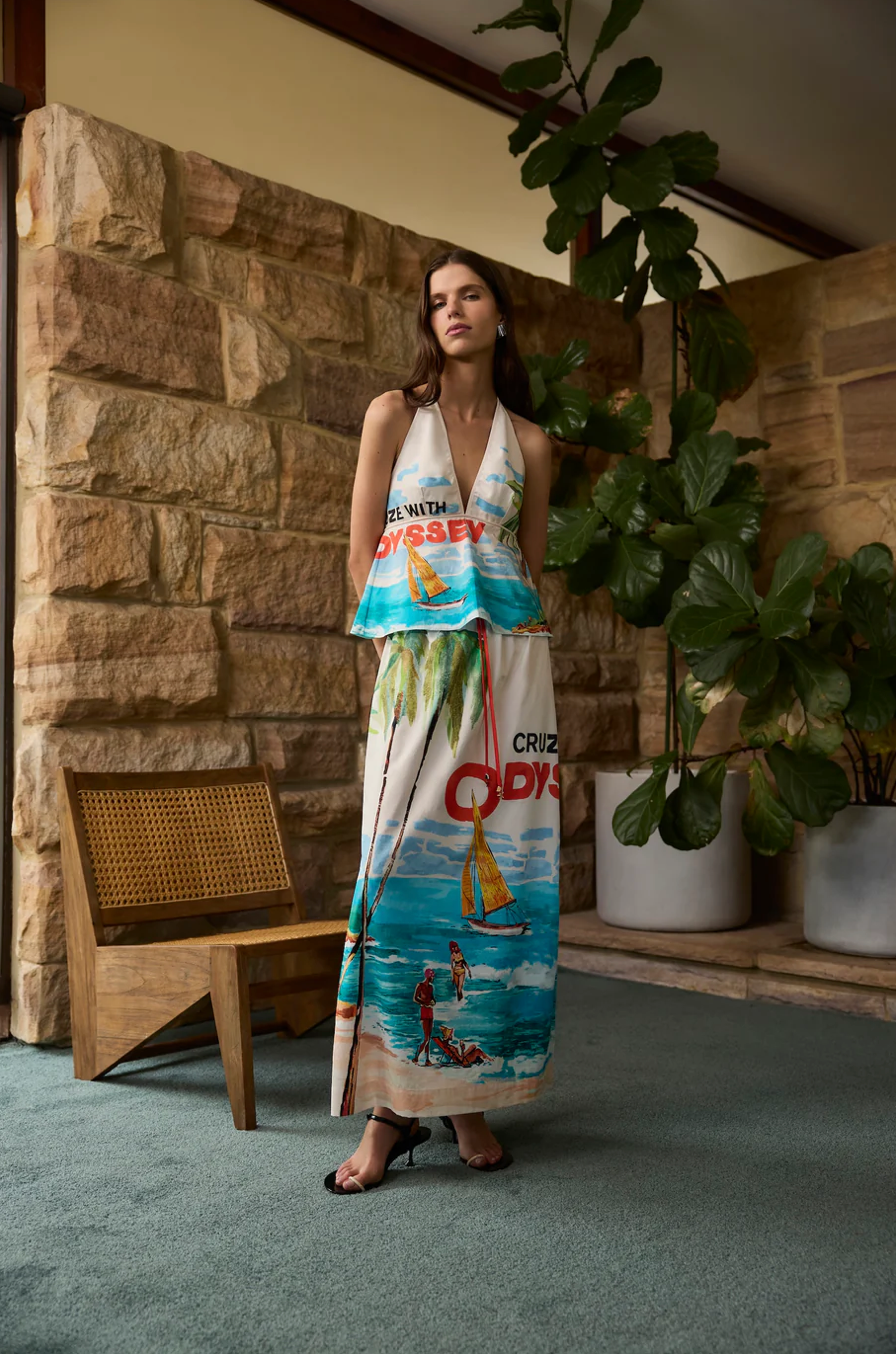 Antipodean Cruze Back Tie Top