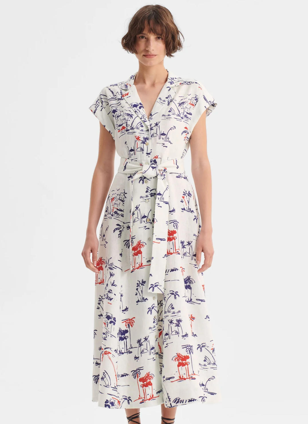 Morrison Capri Linen Shirt Dress WAS $449