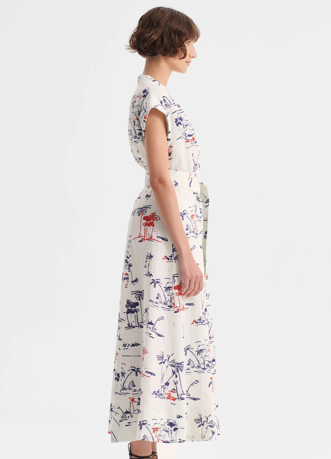 Morrison Capri Linen Shirt Dress WAS $449