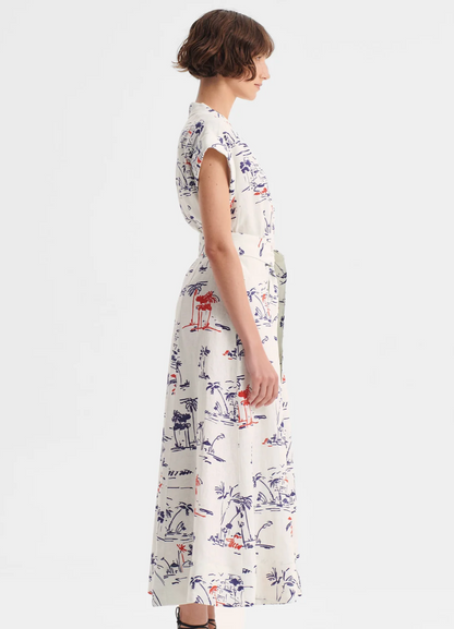 Morrison Capri Linen Shirt Dress WAS $449