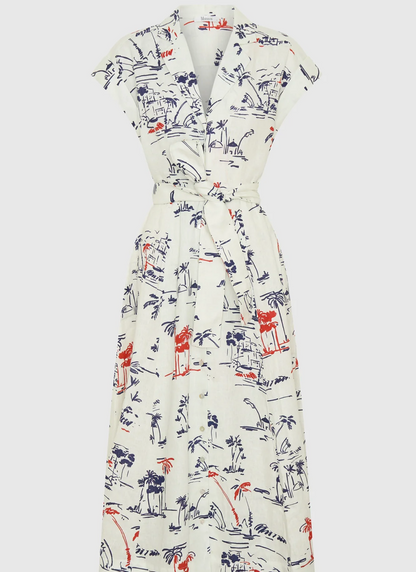 Morrison Capri Linen Shirt Dress WAS $449