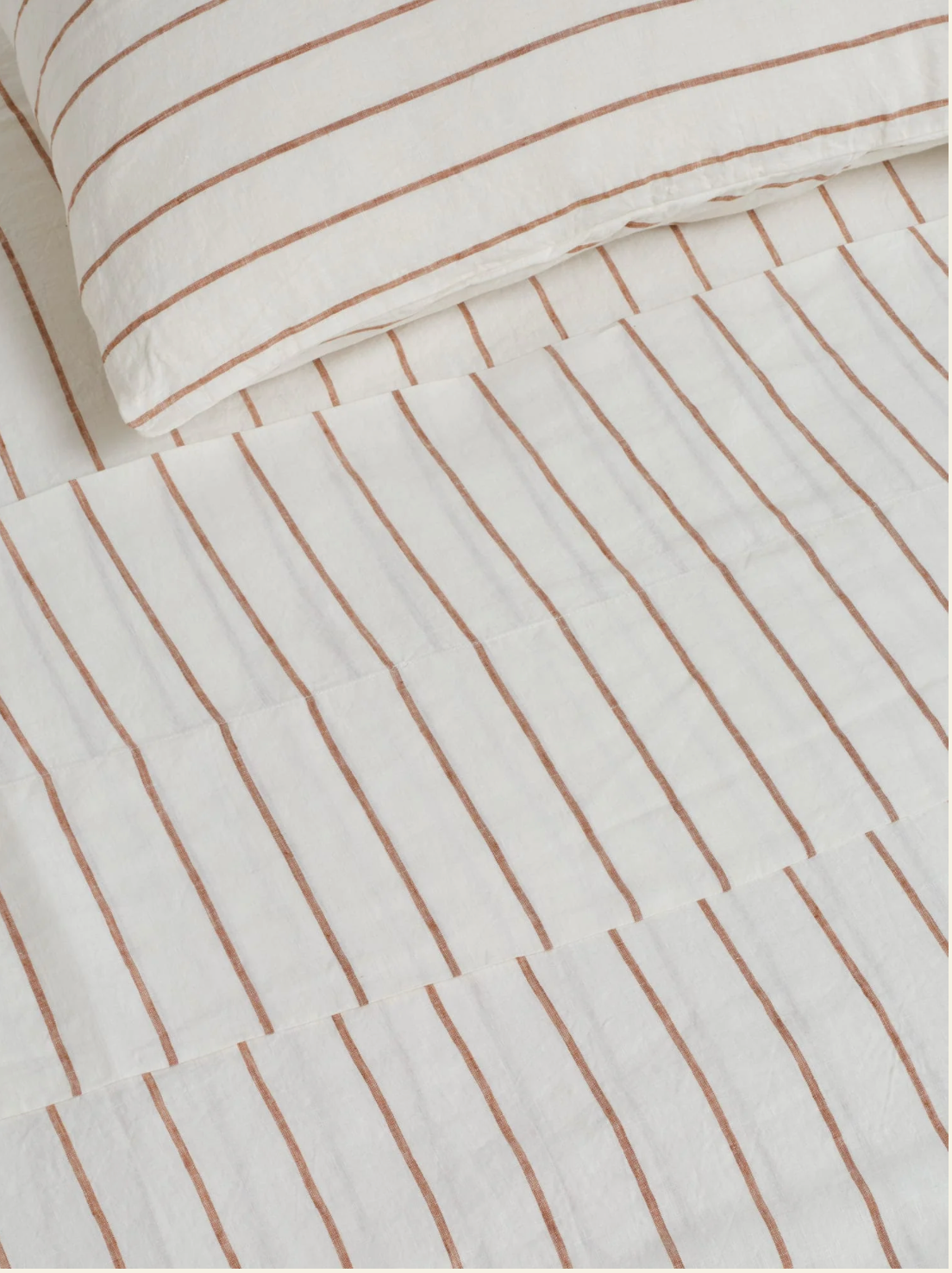 Carlotta + Gee Tobacco Stripe Bed Linen