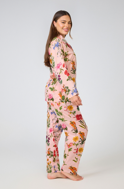 Long Sleeve and Pant Pink Floral PJ Set