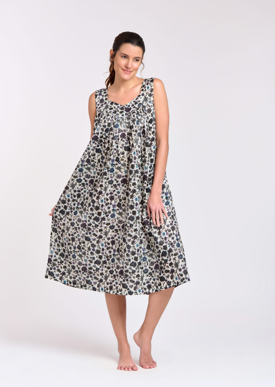V Neck Midnight Nightie Dress