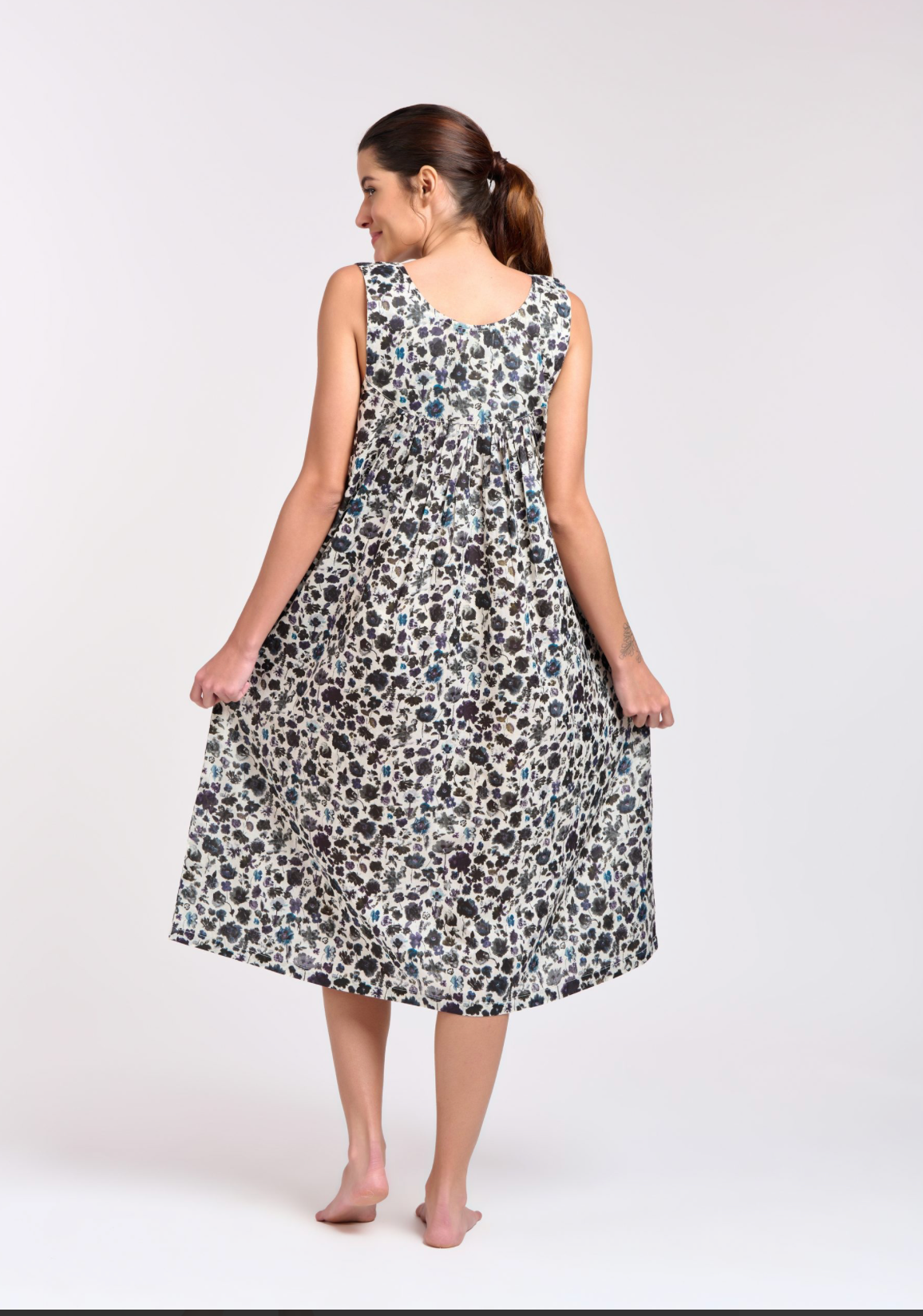 V Neck Midnight Nightie Dress